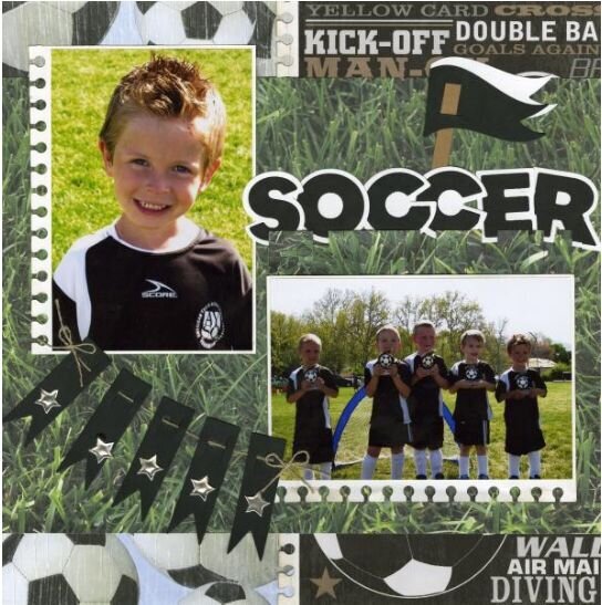 Soccer Layout *Lifestyle Crafts Edge It Release*