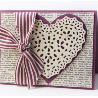 Heart Doily Card *Lifestyle Crafts*