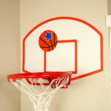 Vinyl Basketball Hoop made for Brookie Craft Vinyl