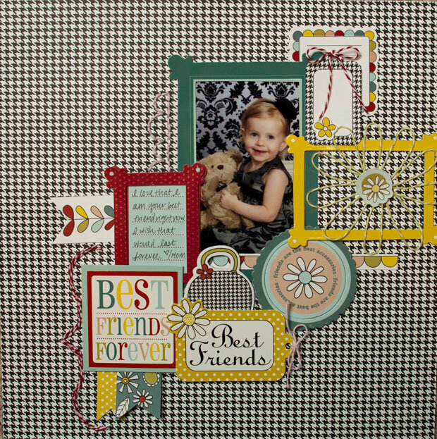 Best Friend Layout *Imaginisce & The Twinery* Project Idea