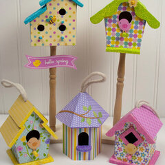 Hello Spring Birdhouses *Doodlebug Design*