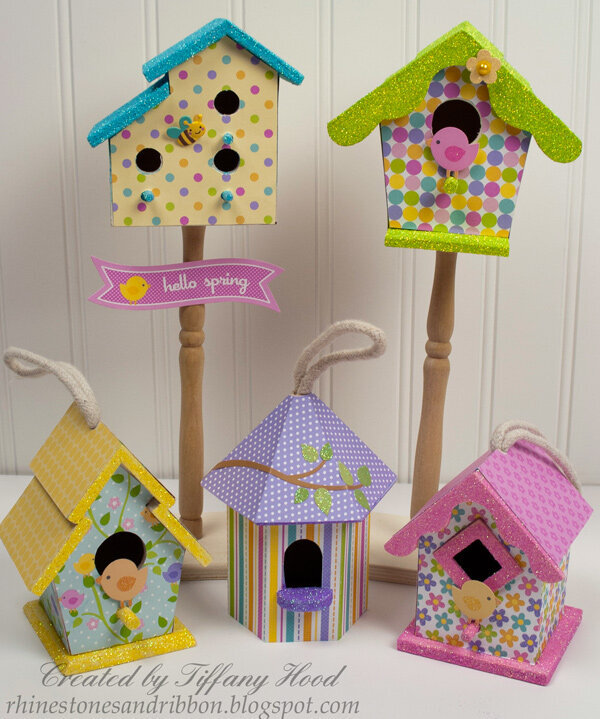 Hello Spring Birdhouses *Doodlebug Design*