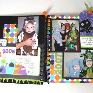 Halloween Costume Mini Album (Page 3-4) *Doodlebug*