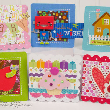 3x3 Mini Cards *Doodlebug Design*