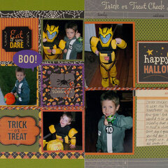 "Trick or Treat" Layout *Pebbles*