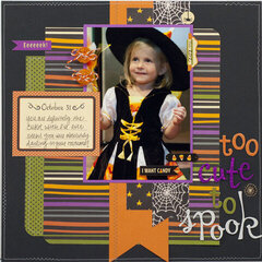 "Too Cute To Spook" Layout *Pebbles*