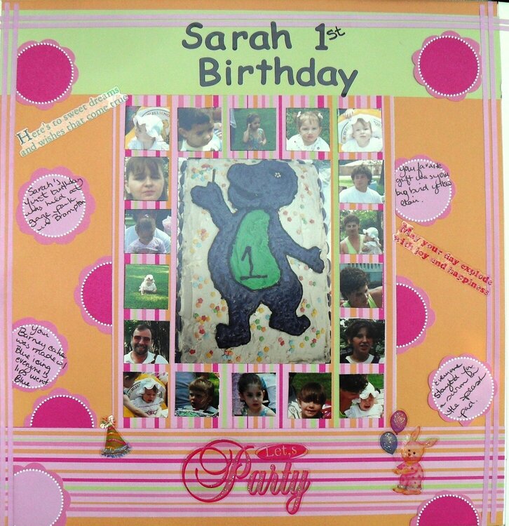 Sarah 1st birthday