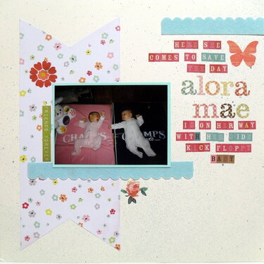 here she comes to save the day...