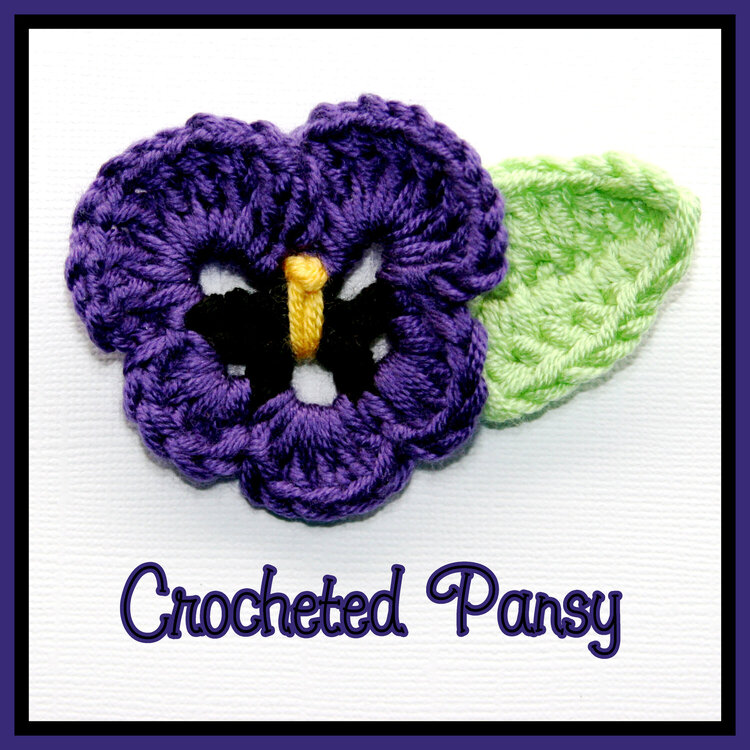 &quot;Crocheted Pansy&quot;
