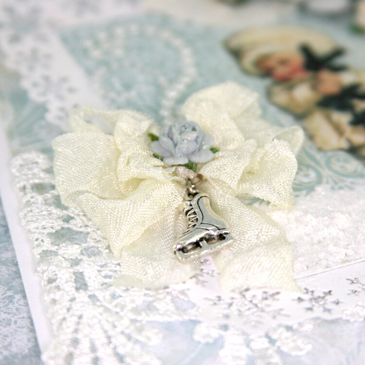 Card using &quot;Frozen Paper&quot; by Craft &amp; You Design ~ Bow &amp; Charm