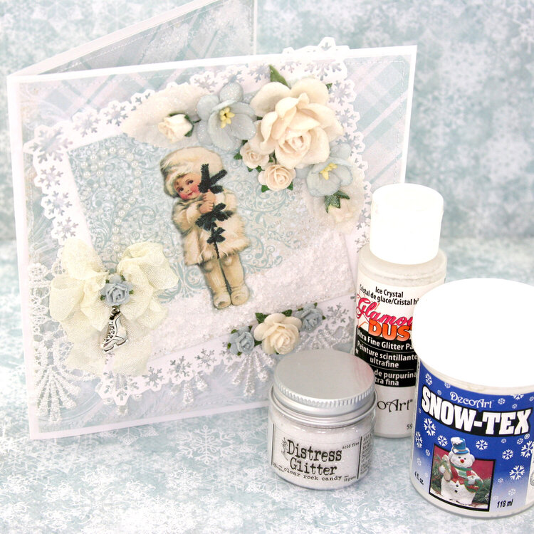 Card using &quot;Frozen Paper&quot; by Craft &amp; You Design ~ Front