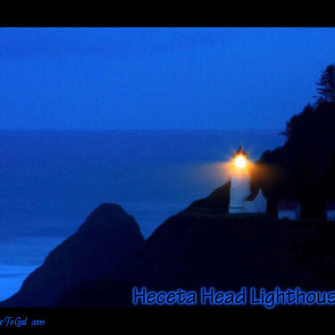 &quot;Heceta Head Lighthouse&quot; AT NIGHT