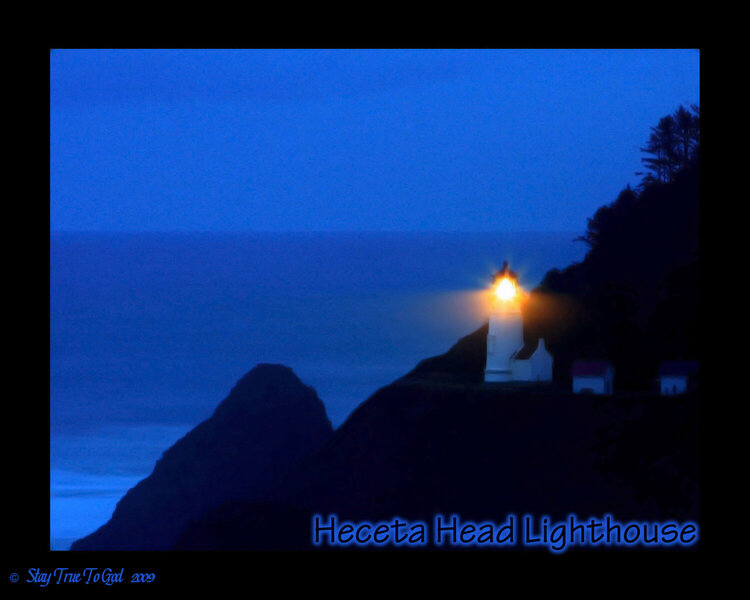 &quot;Heceta Head Lighthouse&quot; AT NIGHT