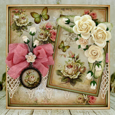 Card using "House of Roses" Collection by LemonCraft in Poland!! :)
