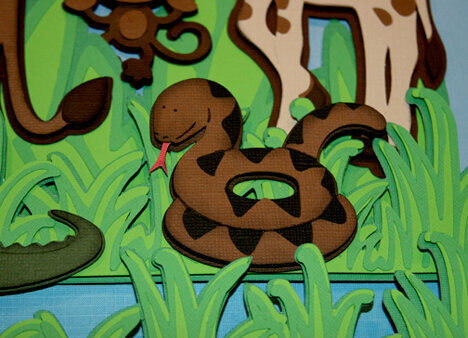 3D Jungle Picture - Snake