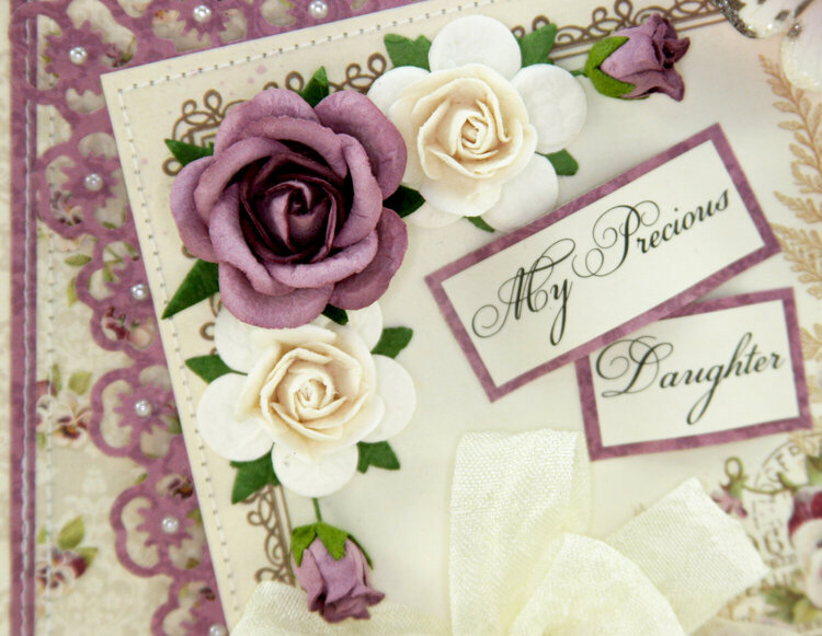 Pansy card using the &quot;My Precious Daughter&quot; Collection by Pion Design!! :)