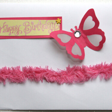 Butterfly Birthday Envelope