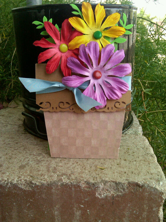 Flower pot card