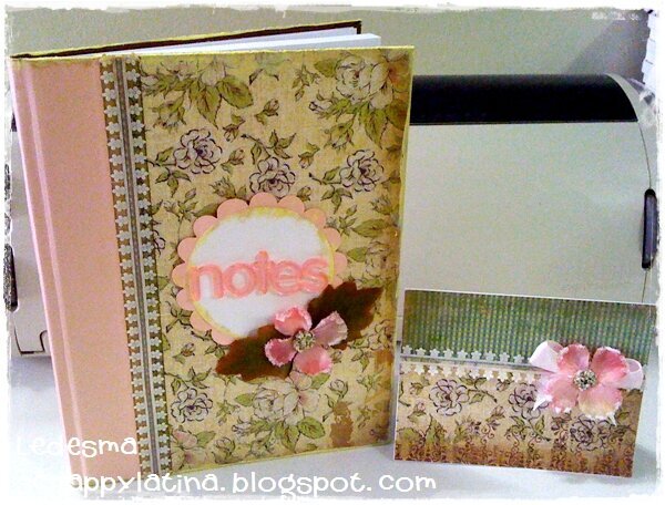 &amp;#9829;Altered notebook and card&amp;#9829;