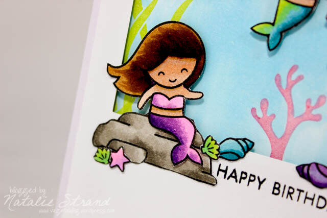 Mermaid friends birthday card