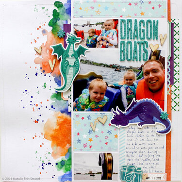 scrapbook layout: Dragon Boats