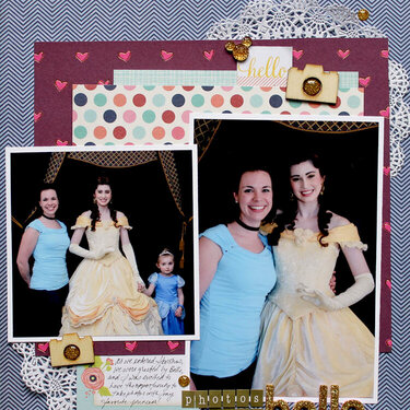 Disney layout: Photos with Belle