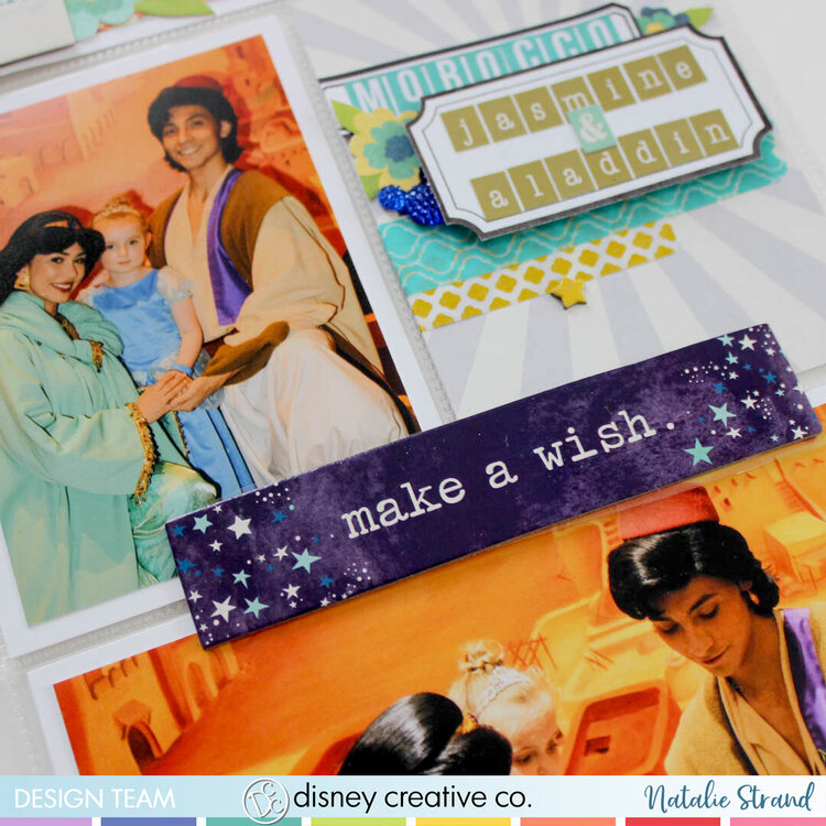Disney pocket layout: Jasmine &amp; Aladdin
