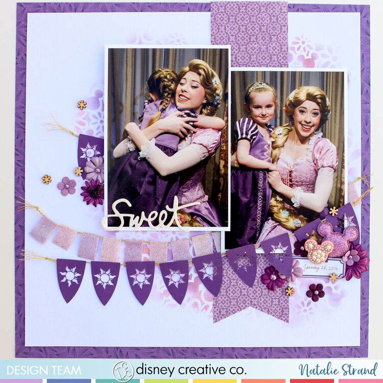 Disney layout: Sweet (Rapunzel meet-and-greet)