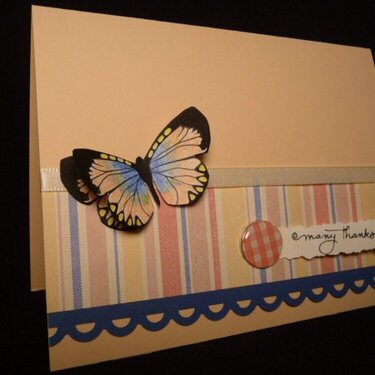 Many Thanks (butterfly card)