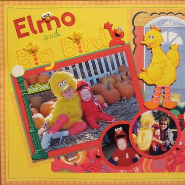 Elmo and Big Bird... Halloween 2001
