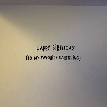 Alien Birthday Card (masculine) 