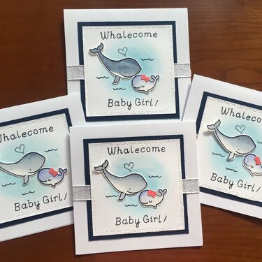 Whalecome Baby Girl! (Baby Shower Invitations)
