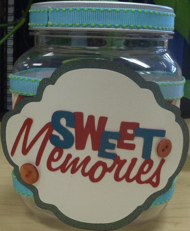 Sweet Memories Candy Jar (front)