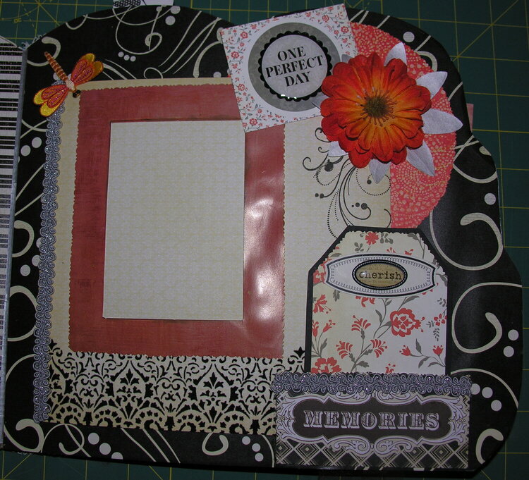 12 x 12 Sculptured Wedding Album - Orange