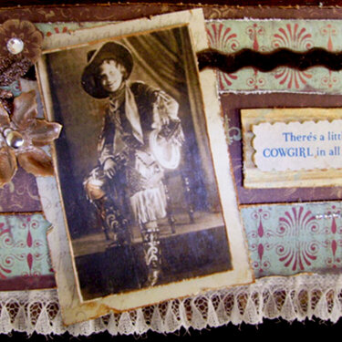 Cowgirl Post Card