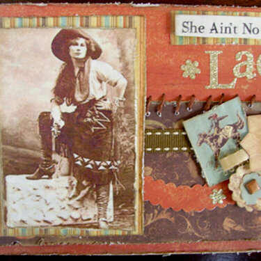 Ain&#039;t No Lady Post Card