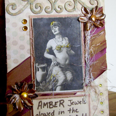 Postcard - Amber Belly Dancer
