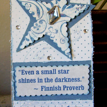 Blue Star Bookmark