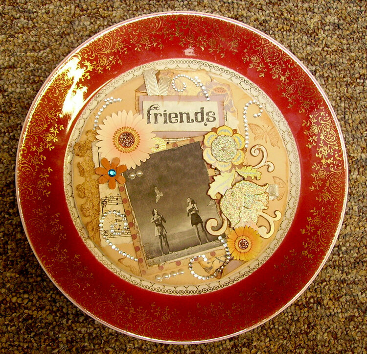 Altered Vintage Plate