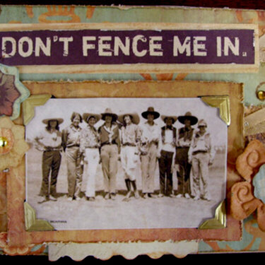 Don&#039;t Fence Me In Post Card