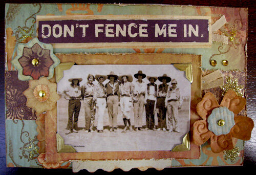 Don&#039;t Fence Me In Post Card