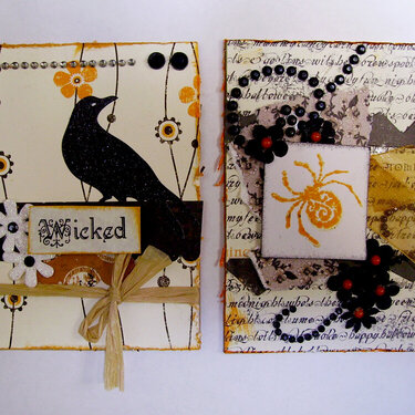 Halloween ATCs