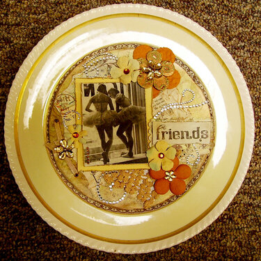 Altered Vintage Plate