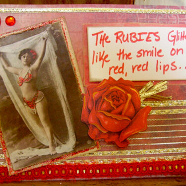 Postcard - Ruby Belly Dancer