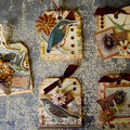 Vintage Bird/Butterfly Tags Small