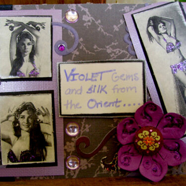 Postcard - Violet Belly Dancer