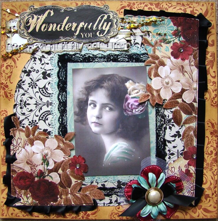 Wonderfully you 12x12 premade page