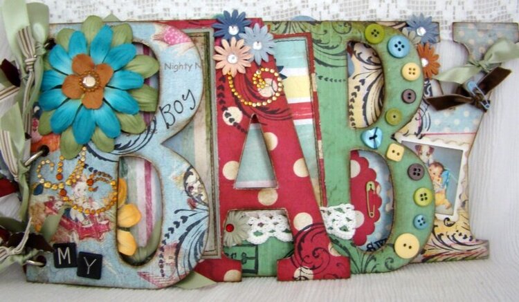 Chipboard Baby Boy Word Album