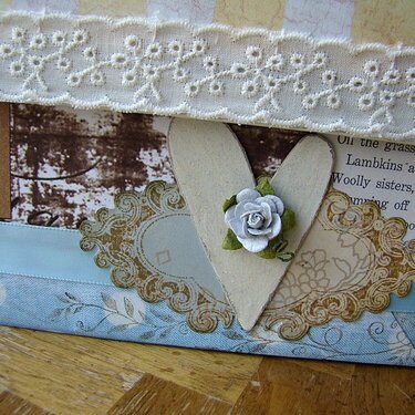chipboard album and keepsake box for 12 week old baby