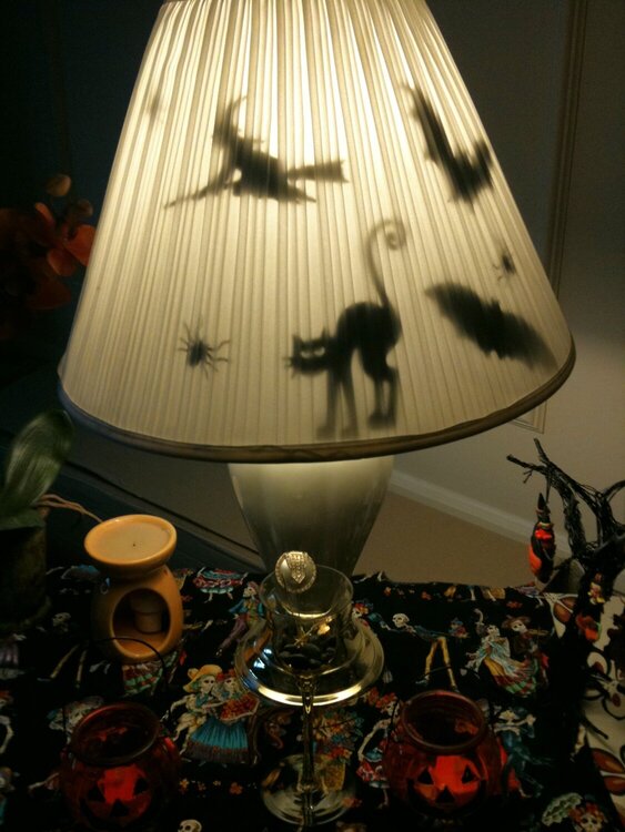 Halloween Die Cuts in Lamp
